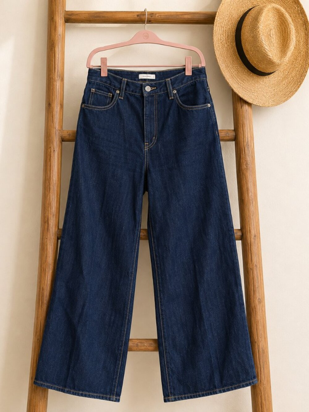 Levi’s Cinch Baggy High Rise Wide Leg Jeans Dark Wash Size 32